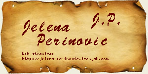 Jelena Perinović vizit kartica